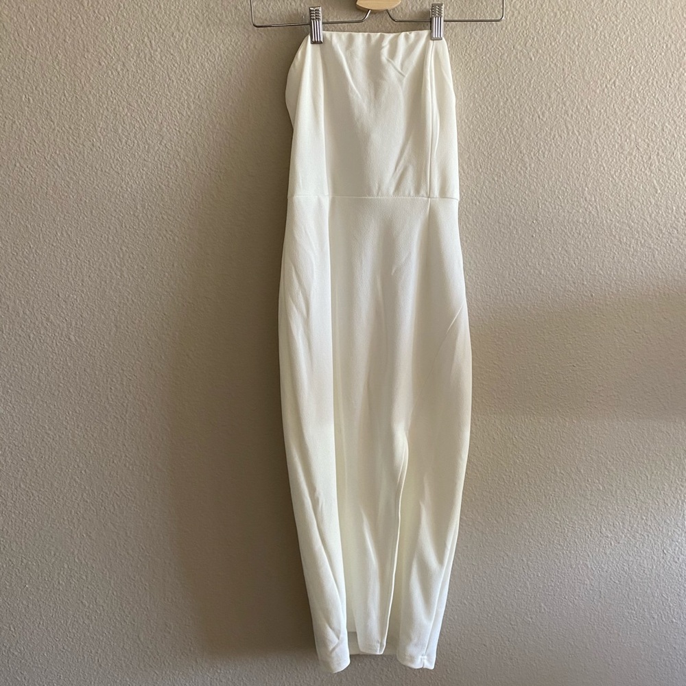 Showpo strapless white dress